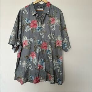 Tommy Bahama Bora Bora Button Up Shirt Hawaiian Floral